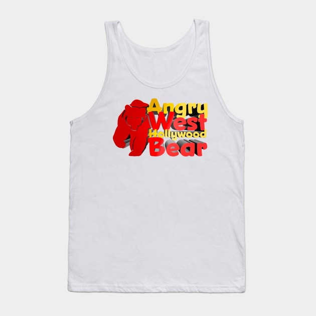 Angry West Hollywood Bear - Kill Tony Joke-Ending Sound Art Tank Top by Ina